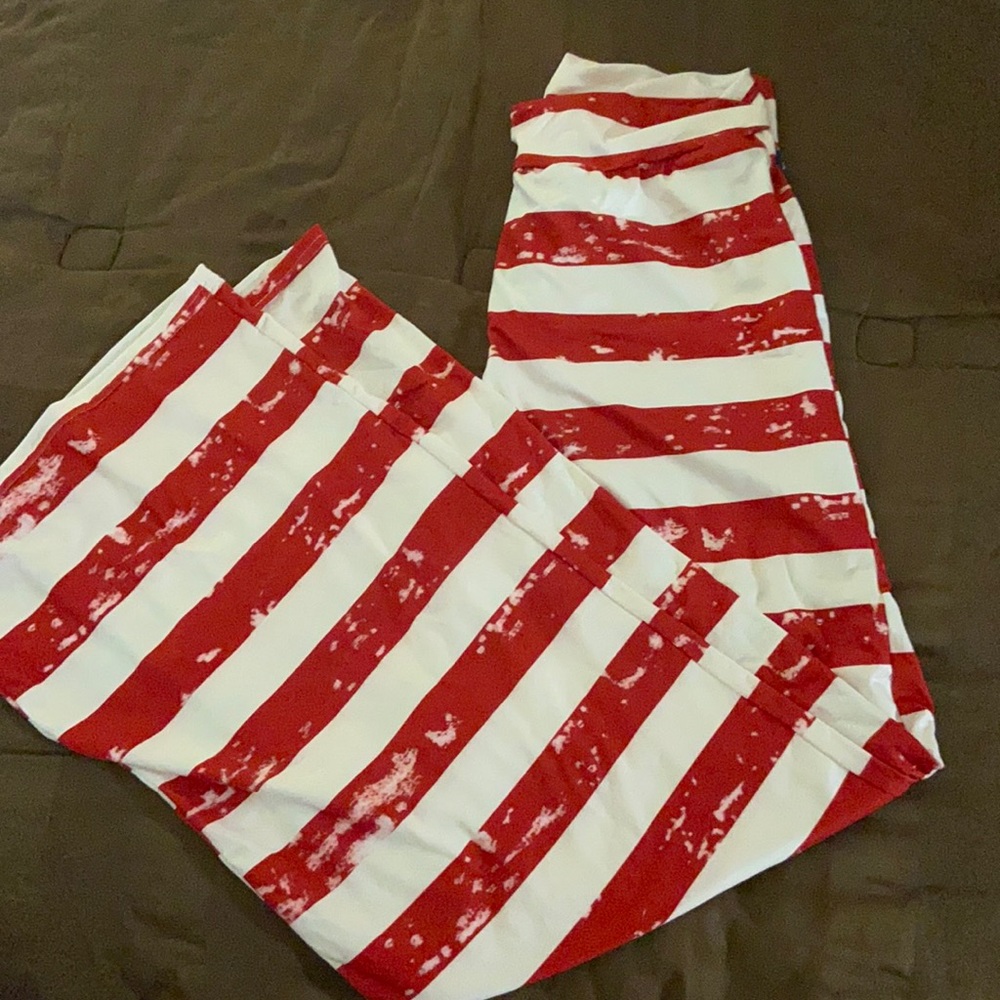 American flag parachute pants